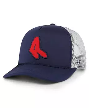 Мужская темно-синяя кепка Boston Red Sox из пенопласта с логотипом Trucker Snapback '47 Brand
