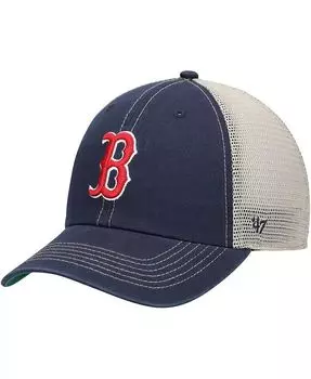Мужская темно-синяя кепка Boston Red Sox Trawler Clean Up Trucker Snapback '47 Brand, синий