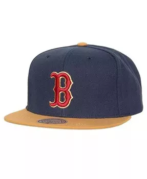 Мужская темно-синяя кепка Boston Red Sox Work It Snapback Mitchell & Ness, синий