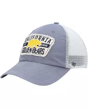 Мужская темно-синяя кепка Cal Bears Crawford Clean Up Trucker Snapback '47 Brand
