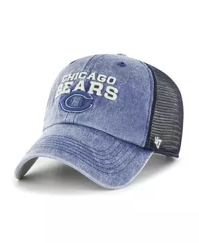 Мужская темно-синяя кепка Chicago Bears Drumlin Trucker Clean Up Snapback '47 '47 Brand, синий