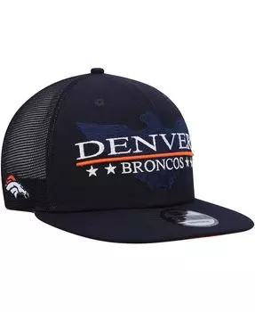 Мужская темно-синяя кепка Denver Broncos Totem 9FIFTY Snapback New Era