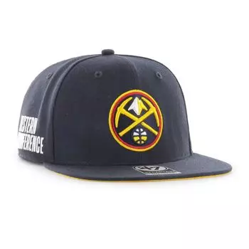 Мужская темно-синяя кепка Denver Nuggets '47 Sure Shot Captain Snapback