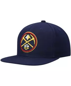 Мужская темно-синяя кепка Denver Nuggets Ground 2.0 Snapback Mitchell & Ness