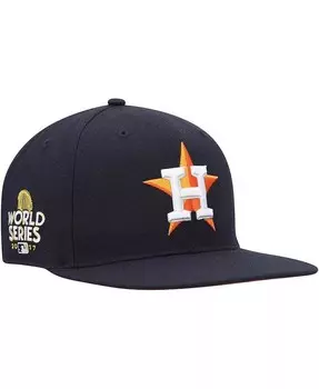 Мужская темно-синяя кепка Houston Astros 2017 World Series Sure Shot Captain Snapback '47 Brand, синий