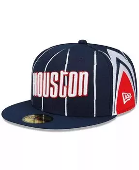 Мужская темно-синяя кепка Houston Rockets 2021, 22 City Edition Official 59FIFTY New Era, синий