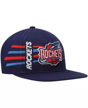 Мужская темно-синяя кепка Houston Rockets из твердой древесины в стиле ретро Bolt Deadstock Snapback Mitchell & Ness