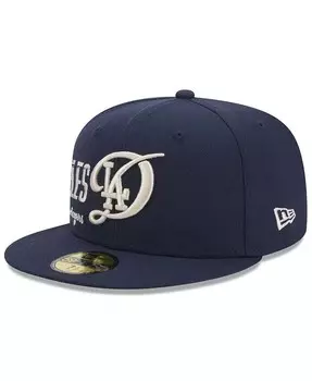 Мужская темно-синяя кепка Los Angeles Dodgers 2024 City Connect Icon 59FIFTY New Era, синий