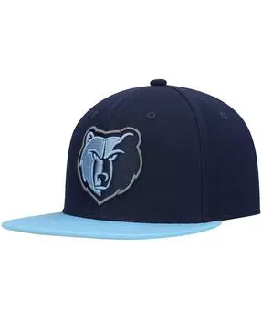 Мужская темно-синяя кепка Memphis Grizzlies Team Two-Tone 2.0 Snapback Mitchell & Ness