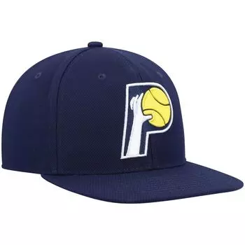 Мужская темно-синяя кепка Mitchell & Ness Indiana Pacers Hardwood Classics Team Ground 2.0 Snapback