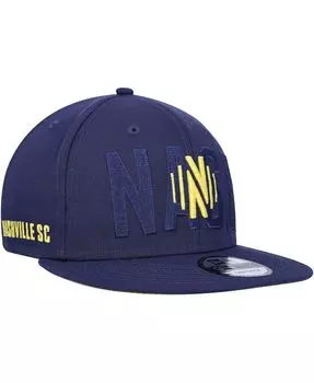 Мужская темно-синяя кепка Nashville SC Kick Off 9FIFTY Snapback New Era