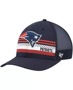 Мужская темно-синяя кепка New England Patriots Cumberland Trucker Snapback '47 Brand