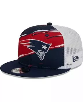 Мужская темно-синяя кепка New England Patriots Tear Trucker 9FIFTY Snapback New Era, синий