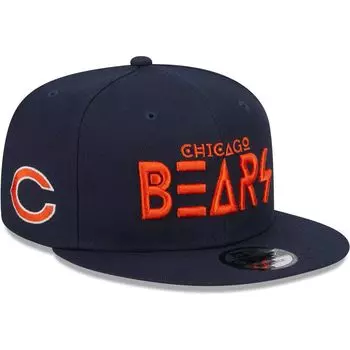 Мужская темно-синяя кепка New Era Chicago Bears Word 9FIFTY Snapback