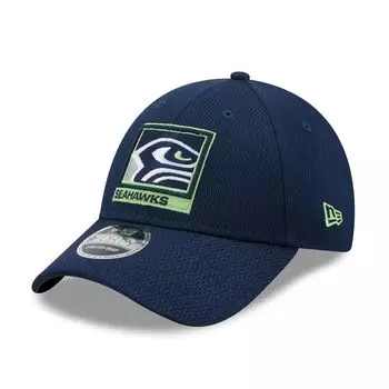 Мужская темно-синяя кепка New Era College Seattle Seahawks в рамке AF 9FORTY Snapback