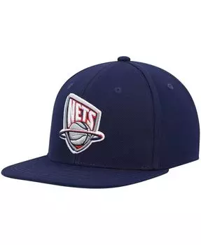 Мужская темно-синяя кепка New Jersey Nets Hardwood Classics Team Ground 2.0 Snapback Mitchell & Ness