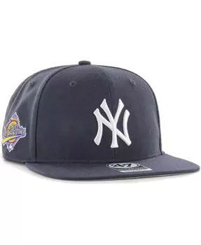 Мужская темно-синяя кепка New York Yankees 1996 World Series Sure Shot Captain Snapback '47 Brand