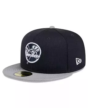 Мужская темно-синяя кепка New York Yankees 2024 Batting Practice 59FIFTY New Era, синий