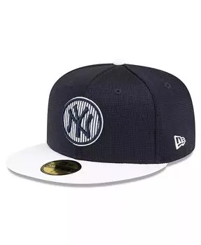Мужская темно-синяя кепка New York Yankees 2024 Batting Practice 59FIFTY New Era, синий
