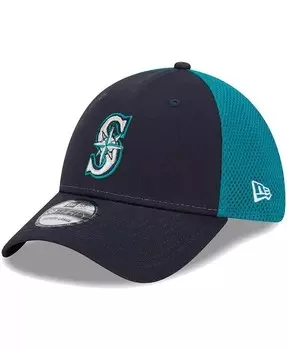 Мужская темно-синяя кепка Seattle Mariners Team Neo 39THIRTY Flex Hat New Era, синий