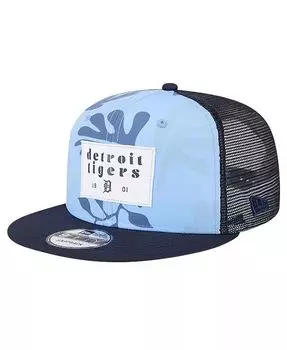 Мужская темно-синяя кепка Snapback Detroit Tigers Bikini Bottom Trucker 9FIFTY New Era, синий