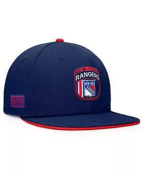 Мужская темно-синяя кепка Snapback проекта НХЛ «Нью-Йорк Рейнджерс 2024» Fanatics, синий
