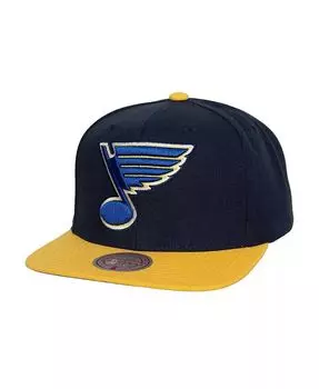 Мужская темно-синяя кепка St. Louis Blues Core Team Ground 2.0 Snapback Mitchell & Ness, синий
