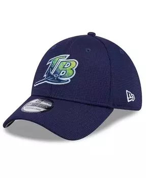 Мужская темно-синяя кепка Tampa Bay Rays 2024 Batting Practice 39THIRTY Flex Hat New Era, синий