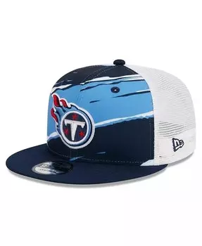 Мужская темно-синяя кепка Tennessee Titans Tear Trucker 9FIFTY Snapback New Era, синий
