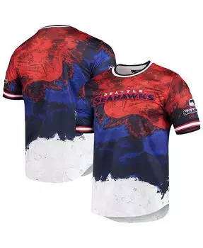 Мужская темно-синяя красная футболка Seattle Seahawks Americana Dip-Dye Pro Standard, синий