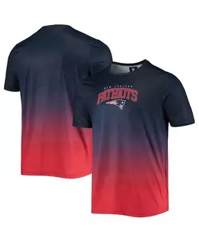 Мужская темно-синяя, красная рубашка для плавания new england patriots gradient rash guard FOCO, мульти