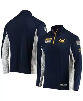 Мужская темно-синяя куртка cal bears oht в стиле милитари appreciation snow cruise raglan с молнией 1/4 Colosseum, синий