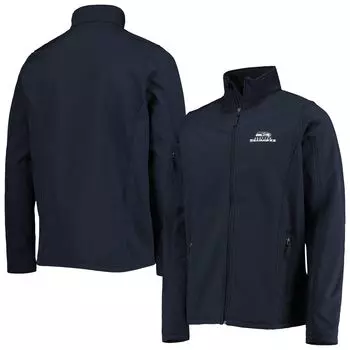 Мужская темно-синяя куртка Dunbrooke College Seattle Seahawks Big & Tall Sonoma Softshell с молнией во всю длину