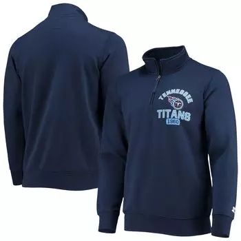 Мужская темно-синяя куртка с молнией до четверти Tennessee Titans Heisman Starter