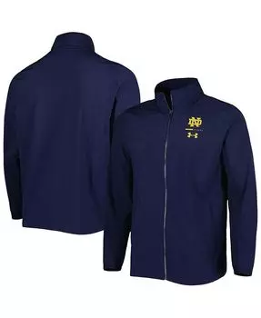 Мужская темно-синяя куртка с молнией во всю длину Notre Dame Fighting Irish Squad 3.0 Under Armour, синий