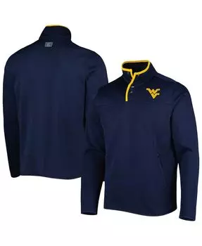 Мужская темно-синяя куртка west virginia mountaineers rebound quarter-snap Colosseum, синий