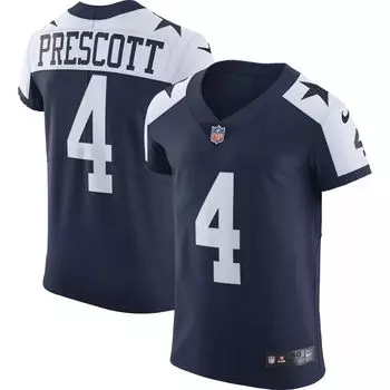 Мужская темно-синяя майка Dak Prescott Dallas Cowboys Alternate Vapor Elite Player Nike