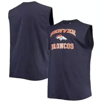 Мужская темно-синяя майка Denver Broncos Big & Tall Muscle Tank