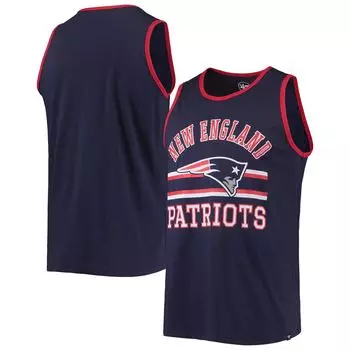 Мужская темно-синяя майка New England Patriots Edge Super Rival '47