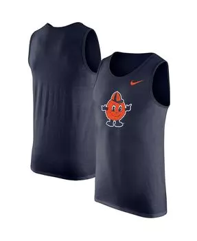 Мужская темно-синяя майка syracuse orange с винтажным логотипом Nike, синий