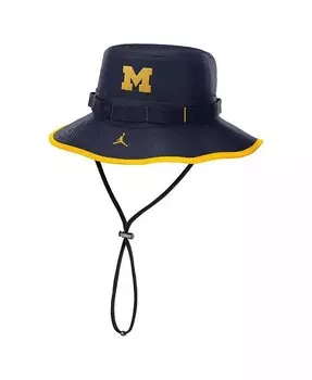 Мужская темно-синяя панама-ведро Michigan Wolverines 2024/25 On-Field Apex Performance Boonie Jordan, синий