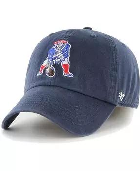 Мужская темно-синяя потертая шляпа New England Patriots Gridiron Classics Franchise Legacy приталенной шляпы '47 Brand, синий