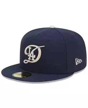 Мужская темно-синяя приталенная кепка Los Angeles Dodgers 2024 City Connect 59FIFTY New Era, синий
