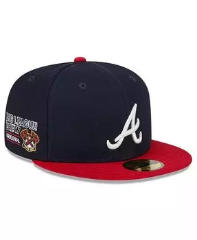 Мужская темно-синяя приталенная шляпа Atlanta Braves Big League Chew Team 59FIFTY New Era, синий
