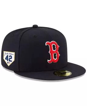 Мужская темно-синяя приталенная шляпа Boston Red Sox 2023 Jackie Robinson Day 59FIFTY New Era