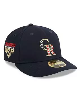 Мужская темно-синяя приталенная шляпа Colorado Rockies 2023 Четвертое июля 59FIFTY New Era
