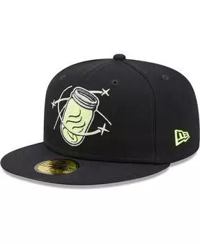 Мужская темно-синяя приталенная шляпа Columbia Fireflies Authentic Collection Team Alternate 59FIFTY New Era