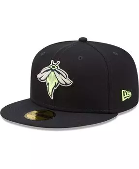 Мужская темно-синяя приталенная шляпа Columbia Fireflies Authentic Collection Team Home 59FIFTY New Era