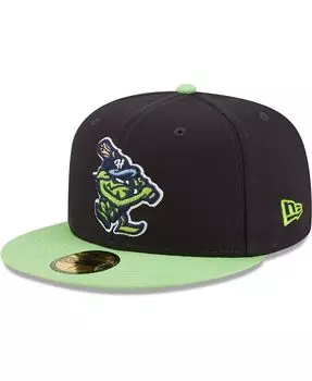 Мужская темно-синяя приталенная шляпа Hillsboro Hops Authentic Collection 59FIFTY New Era