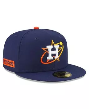Мужская темно-синяя приталенная шляпа Houston Astros 2022 City Connect 59FIFTY New Era